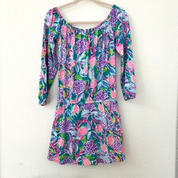 Lilly Pulitzer Lana Skort Romper - Off Shoulder, Size XS (NWOT) - Picture 7 of 10